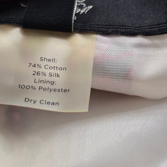 Talbots silk blend white butterfly mini skirt pleated 6P coquette cottagecore - Picture 10 of 10